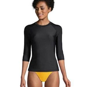 BRAND NEW women ripzone UPF 50 rashguard swim swimming shirt size M (NO TAGS)